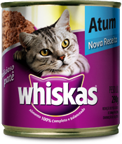 Whiskas Patê Lata Atum 290g