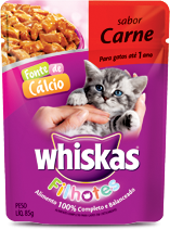 Whiskas Sachê Carne filhote 85 g